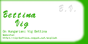 bettina vig business card